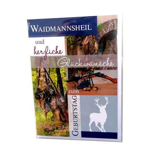 Glückwunschkarte "Waidmannsheil"